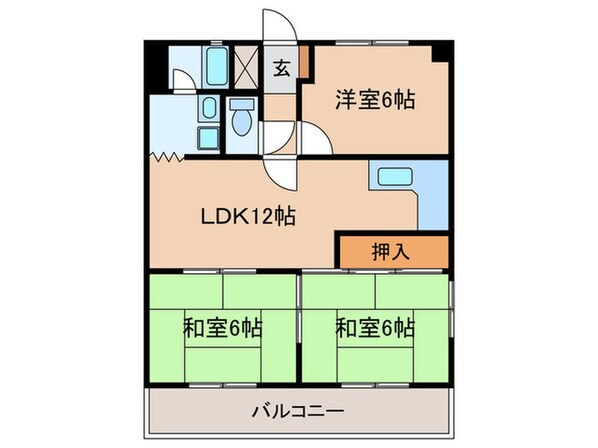 コーポ中村第１０の物件間取画像